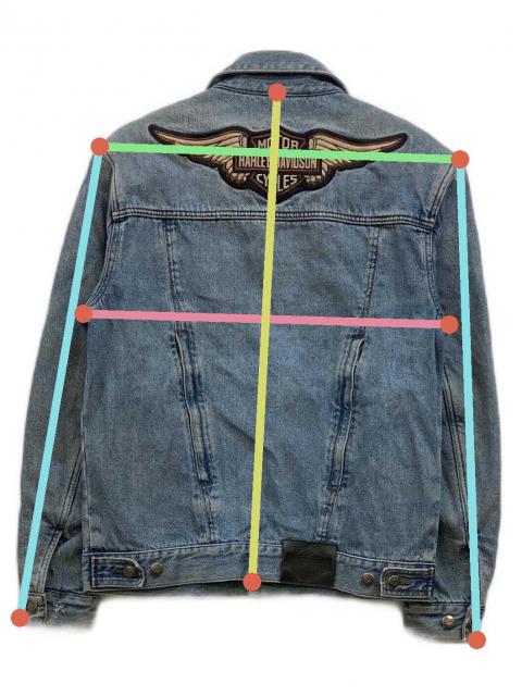 Harley-Davidson デニムジャケット （Ｓsize）新品未使用 中古・古着通販】HARLEY-DAVIDSON (ハーレーダビッドソン) デニム