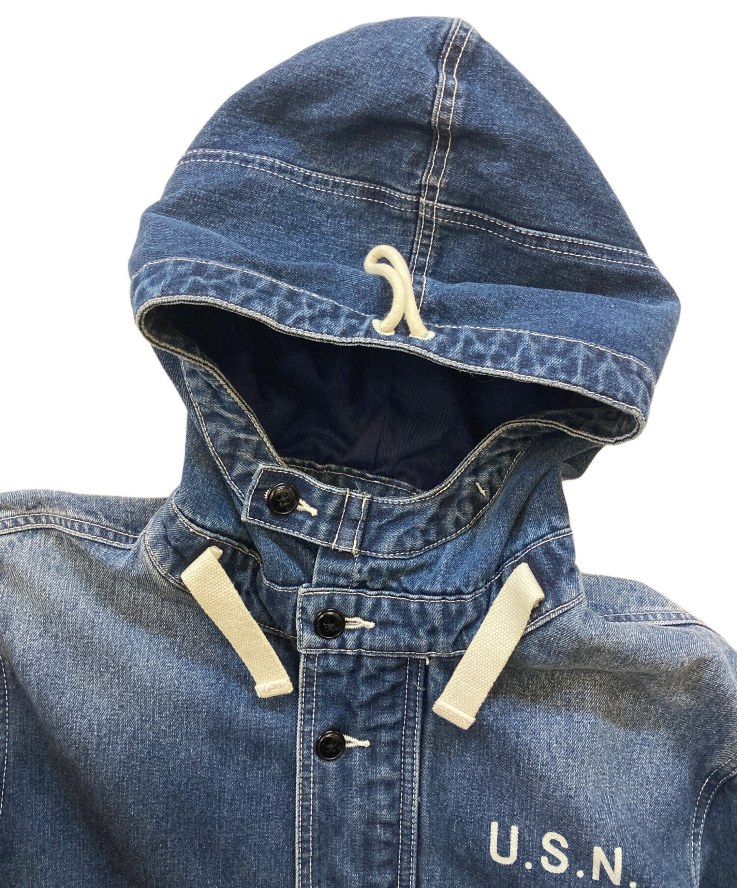 中古・古着通販】HOUSTON (ヒューストン) U.S.N. フード付きデニム