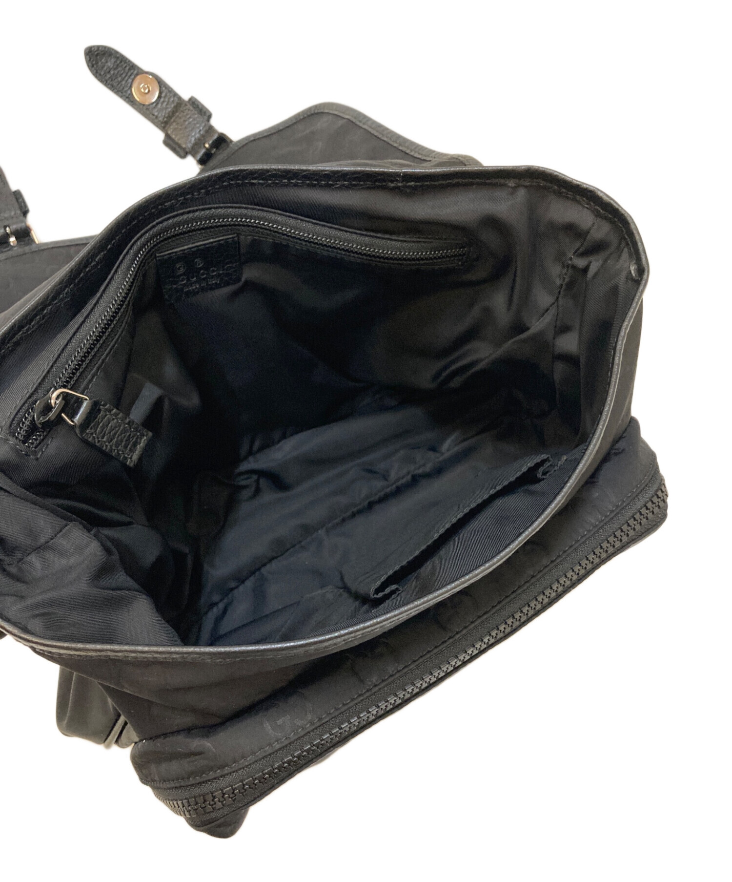 中古・古着通販】GUCCI (グッチ) GG柄 グッチシマ レザーパイピング