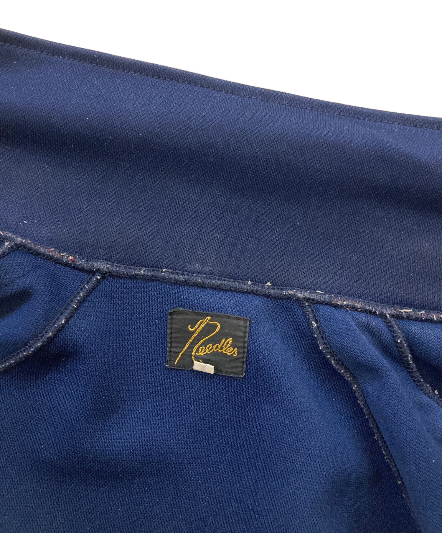 Needles ネイビー ジャケット Mサイズ 中古・古着通販】Needles (ニードルズ) トラックジャケット ネイビー