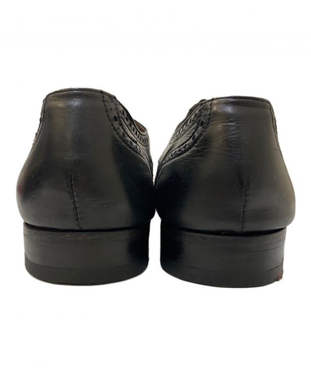 【送料無料】BALLY バリー ストレートチップ レースアップ 黒 251023 中古・古着通販】BALLY (バリー) メダリオントゥ ストレートチップ