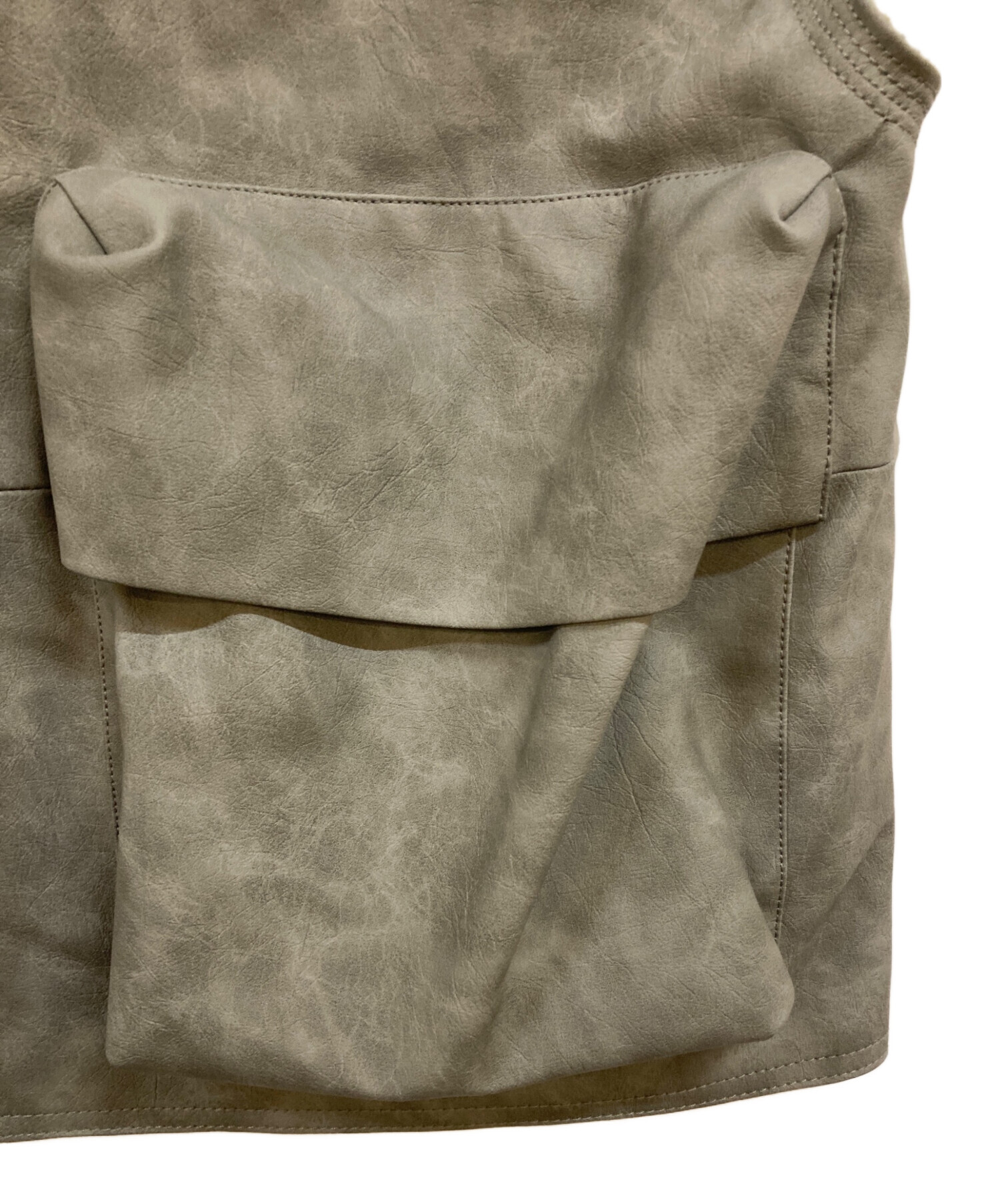 中古・古着通販】soerte (ソエルテ) TOTAL PATTERN MULCH HOODIE VEST