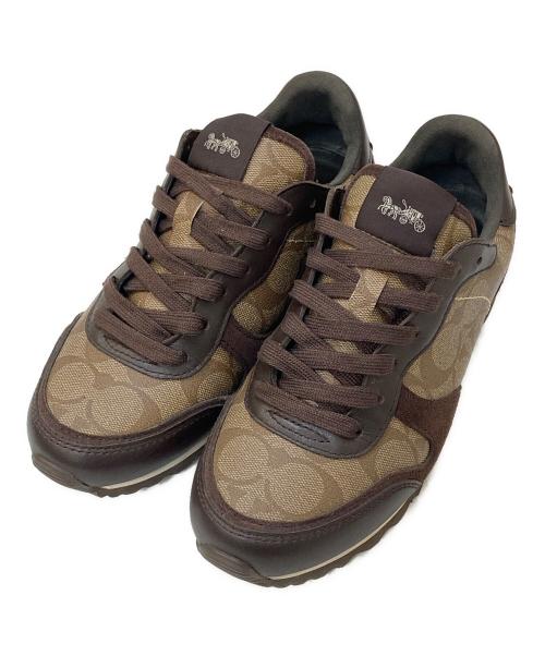 新品未使用 COACH コーチ 腕時計 シグネチャー柄 ブラウン タグ　箱付き 中古・古着通販】COACH (コーチ) シグネチャー 総柄スニーカー