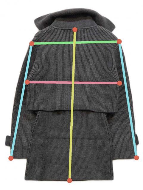 中古・古着通販】THE TOE (ザ・トゥー) Victoria Knit Set グレー