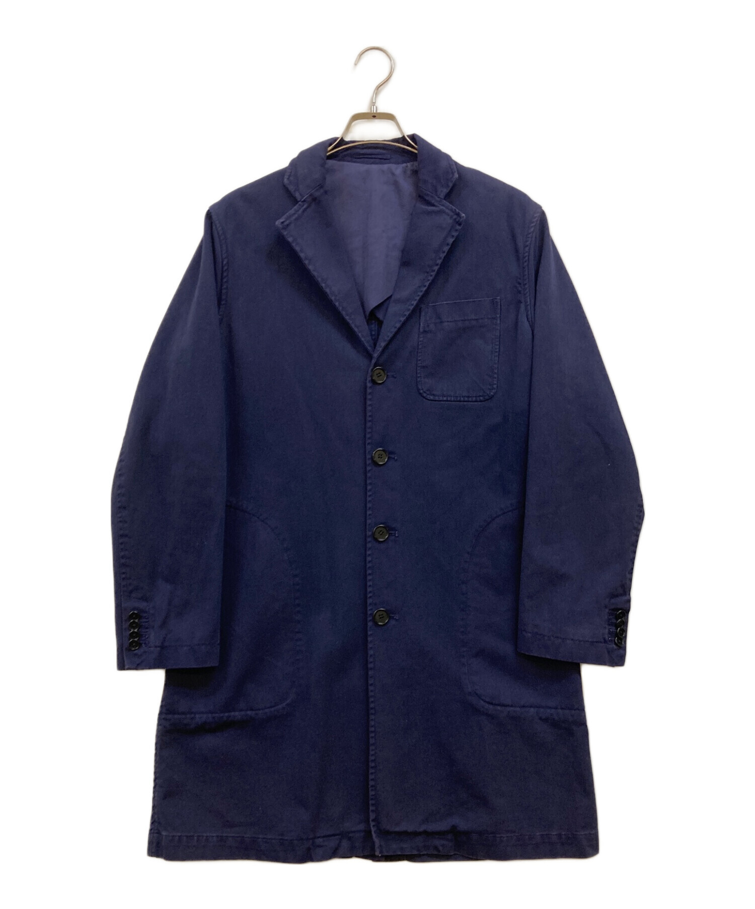 Acne Studios ネイビー コート　フード　48 Acne Studios ネイビー コート フード 48 Acne Studios ネイビー