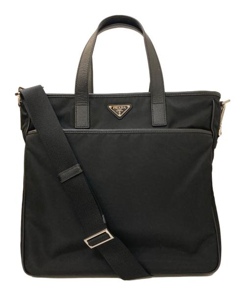 中古・古着通販】PRADA (プラダ) レザーナイロンコンビ 2WAYトート