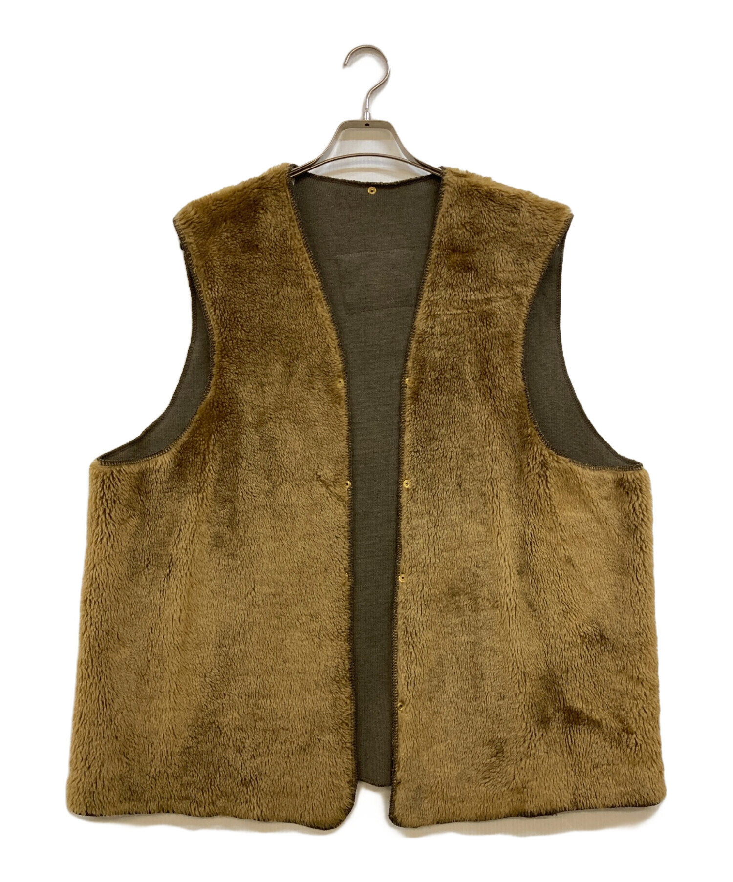 90s Barbour バブアー ボアライナー ベスト C44 L相当 ブラウン 中古・古着通販】Barbour (バブアー) フリースファーライナーベスト