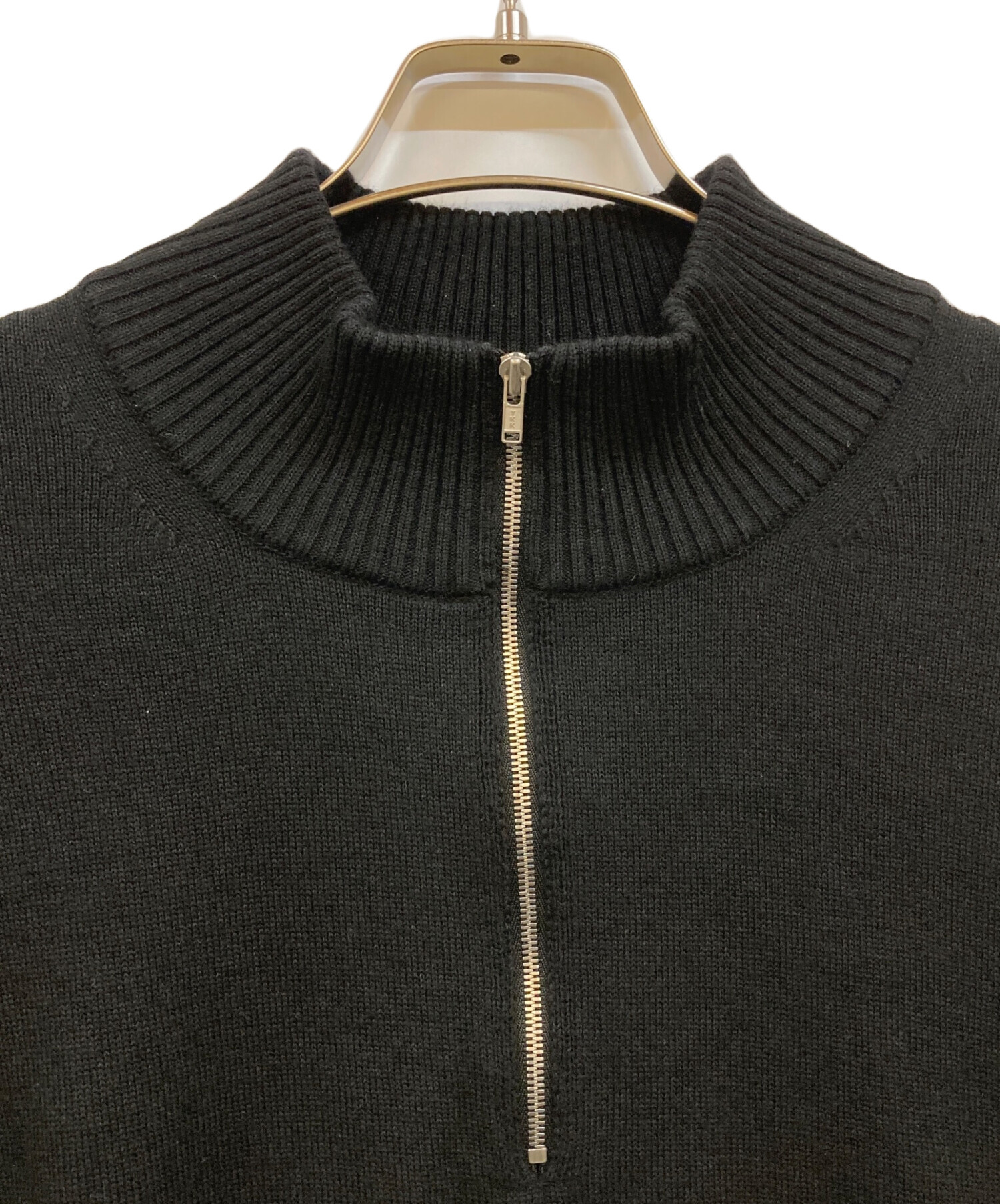 【未使用】【ATON】WOOL HAIF ZIPPED POLO SWEATER 未使用】【ATON】WOOL HAIF ZIPPED POLO SWEATER - メルカリ