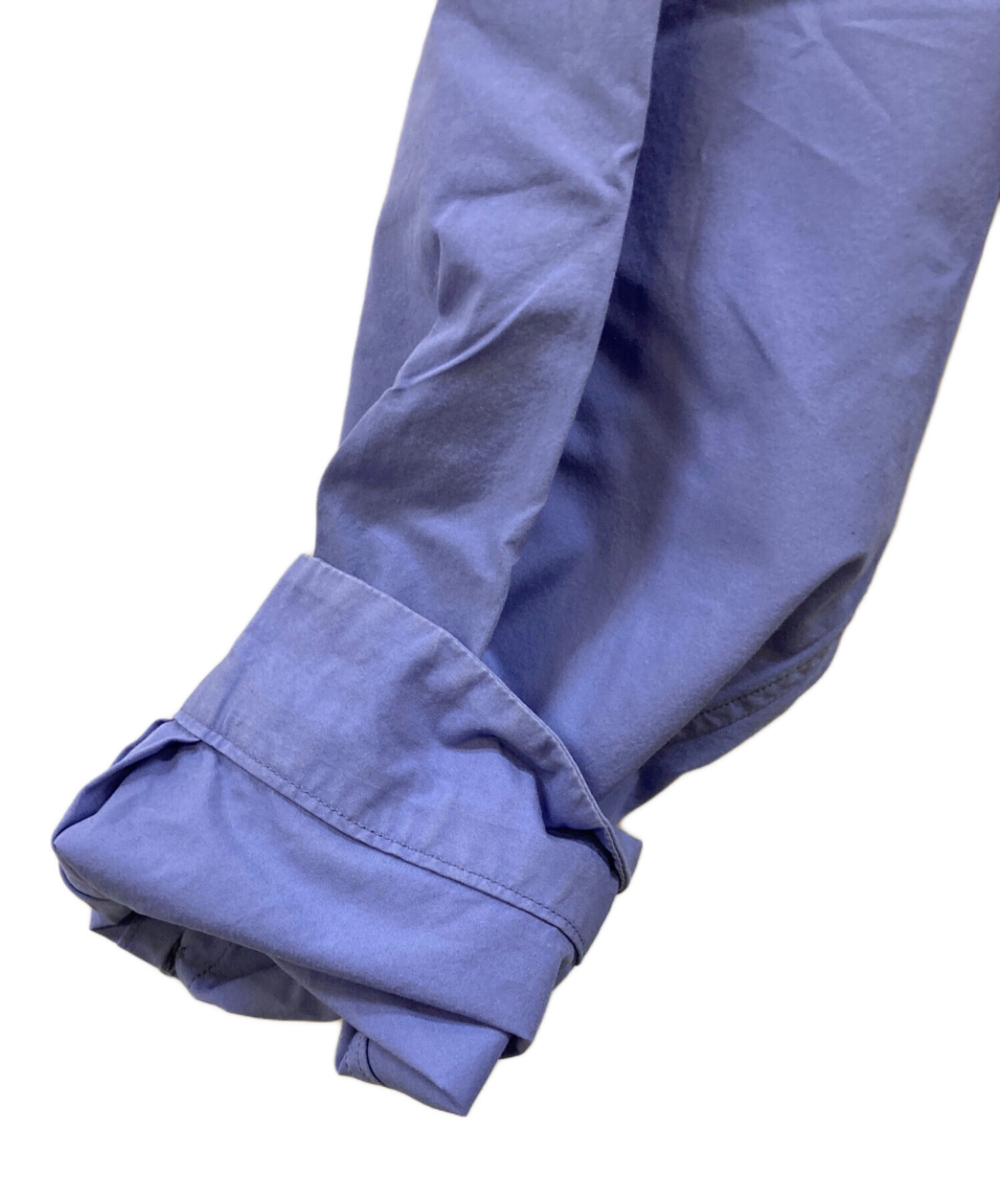 【新品未使用タグ付き】ATON シュリンクブロードオーバーサイズシャツ ネイビー ATON - 【残りわずか】Shrink Broad Oversized Shirt | ACRMTSM ONLINE