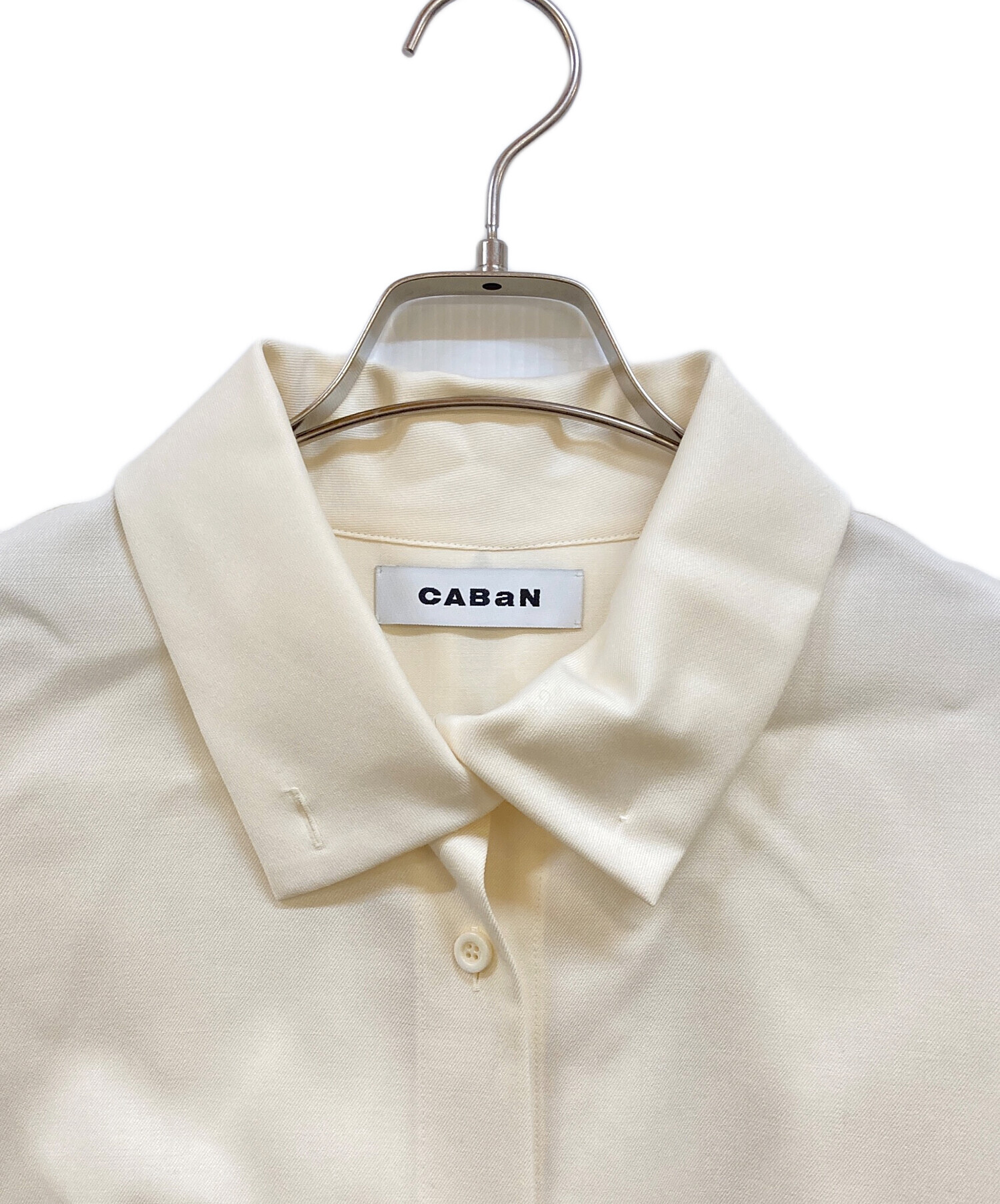 CABaN」 長袖シャツ S ホワイト レディース CABaN コットン レギュラー