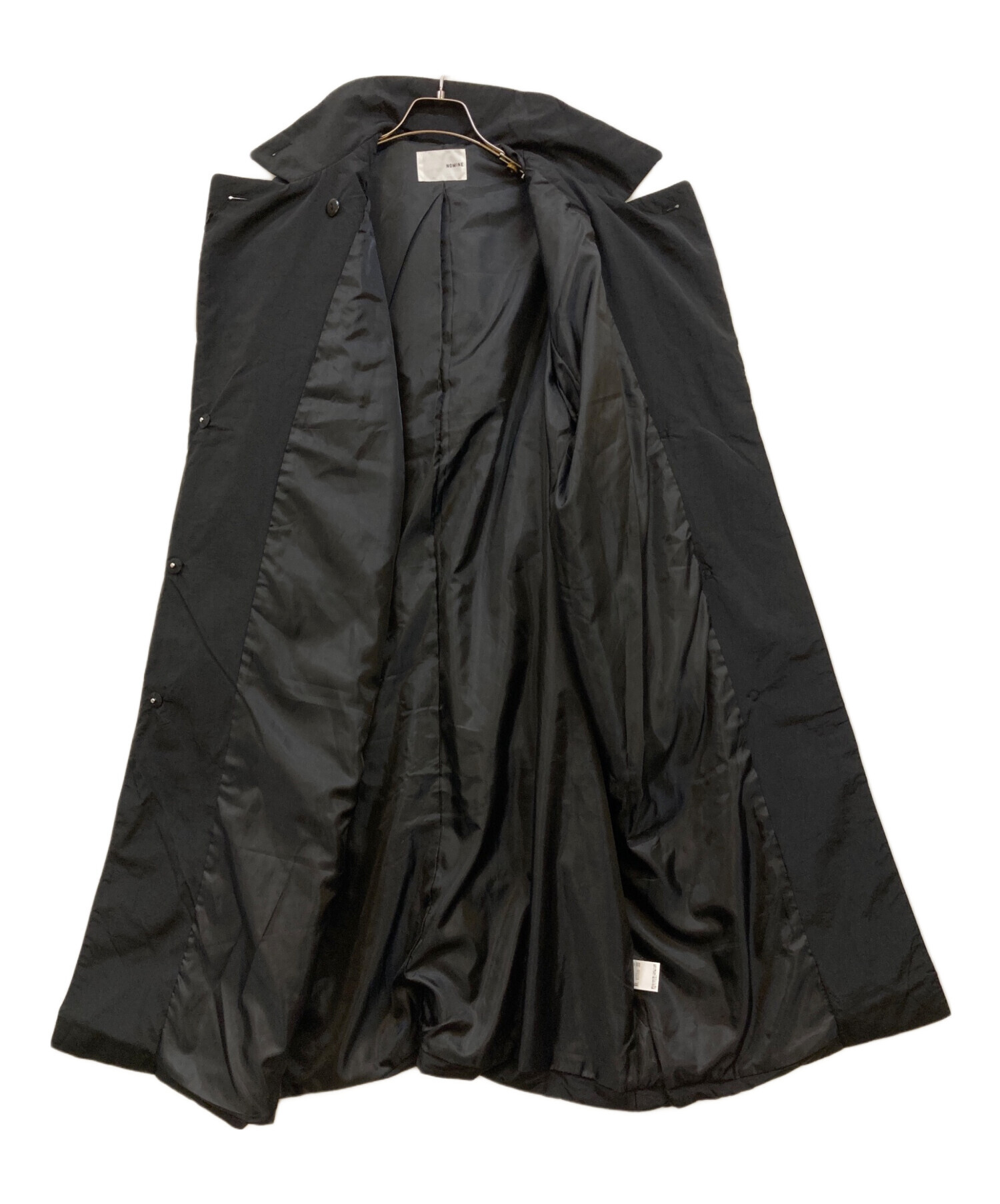 中古・古着通販】Nomine (ノミネ) 3WAY中綿ロングコート ブラック