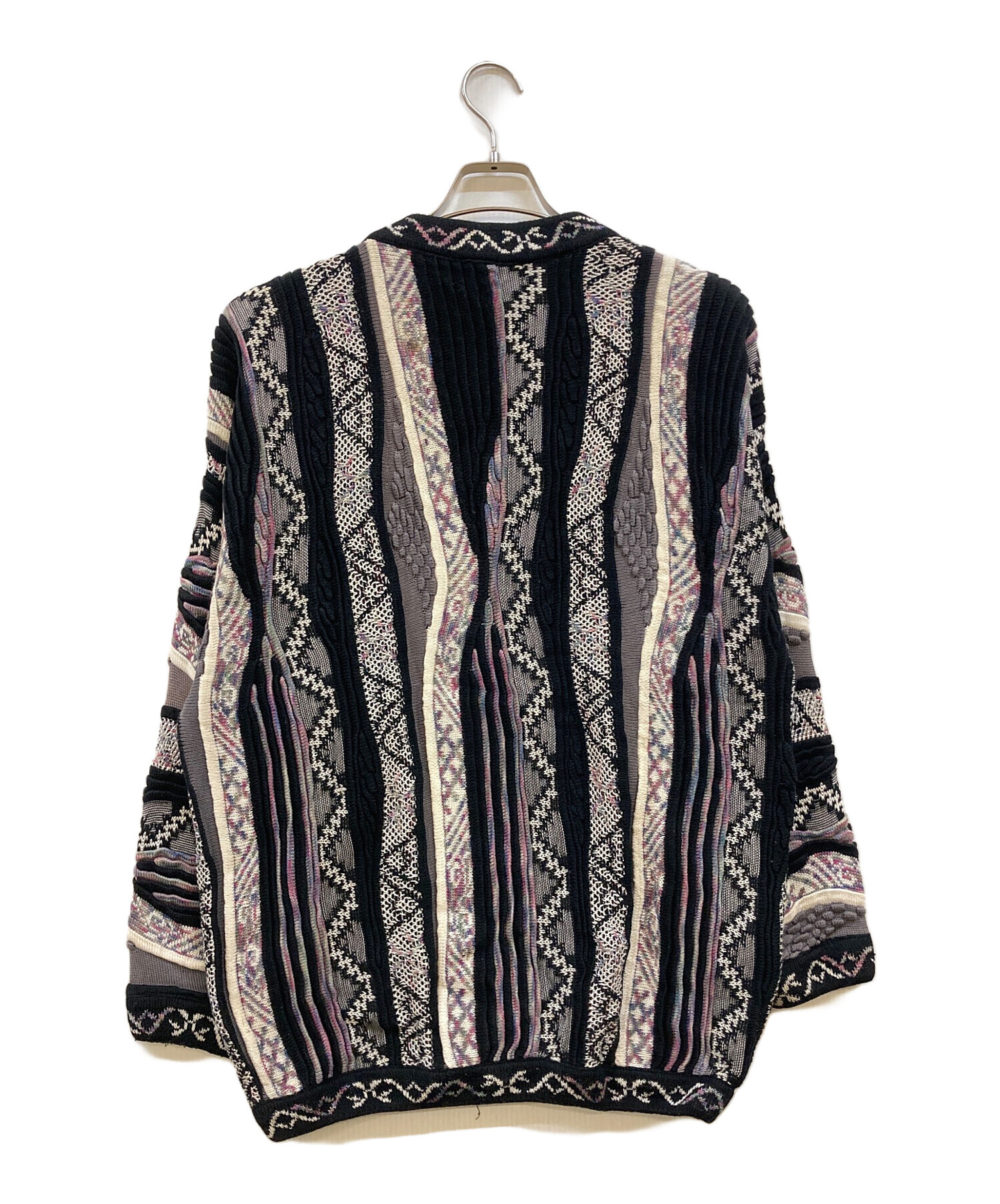 中古・古着通販】TUNDRA (ツンドラ) 3Dニット ブラック サイズ:L