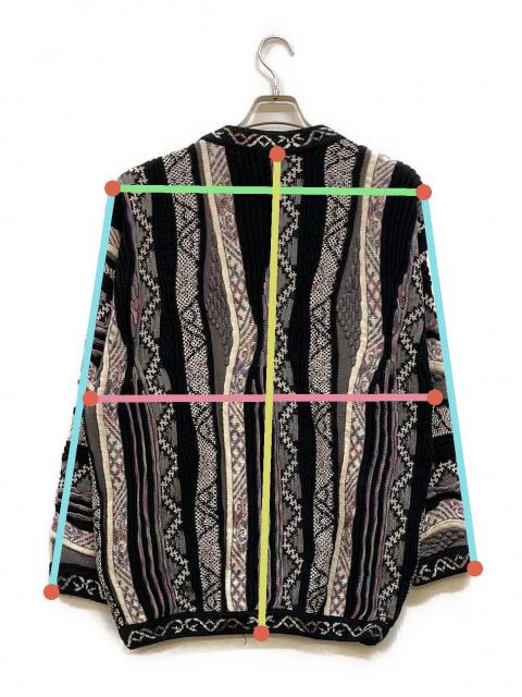 中古・古着通販】TUNDRA (ツンドラ) 3Dニット ブラック サイズ:L