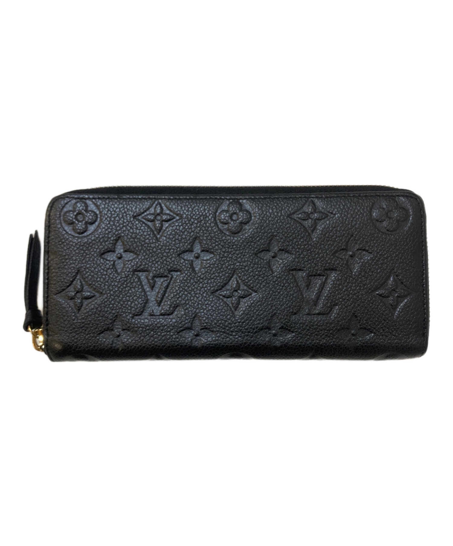 未使用に近い　ルイヴィトン　アンプラント　ポルトフォイユ　クレマンス　ノワール LOUIS VUITTON（ルイ・ヴィトン） ラウンドファスナー長財布