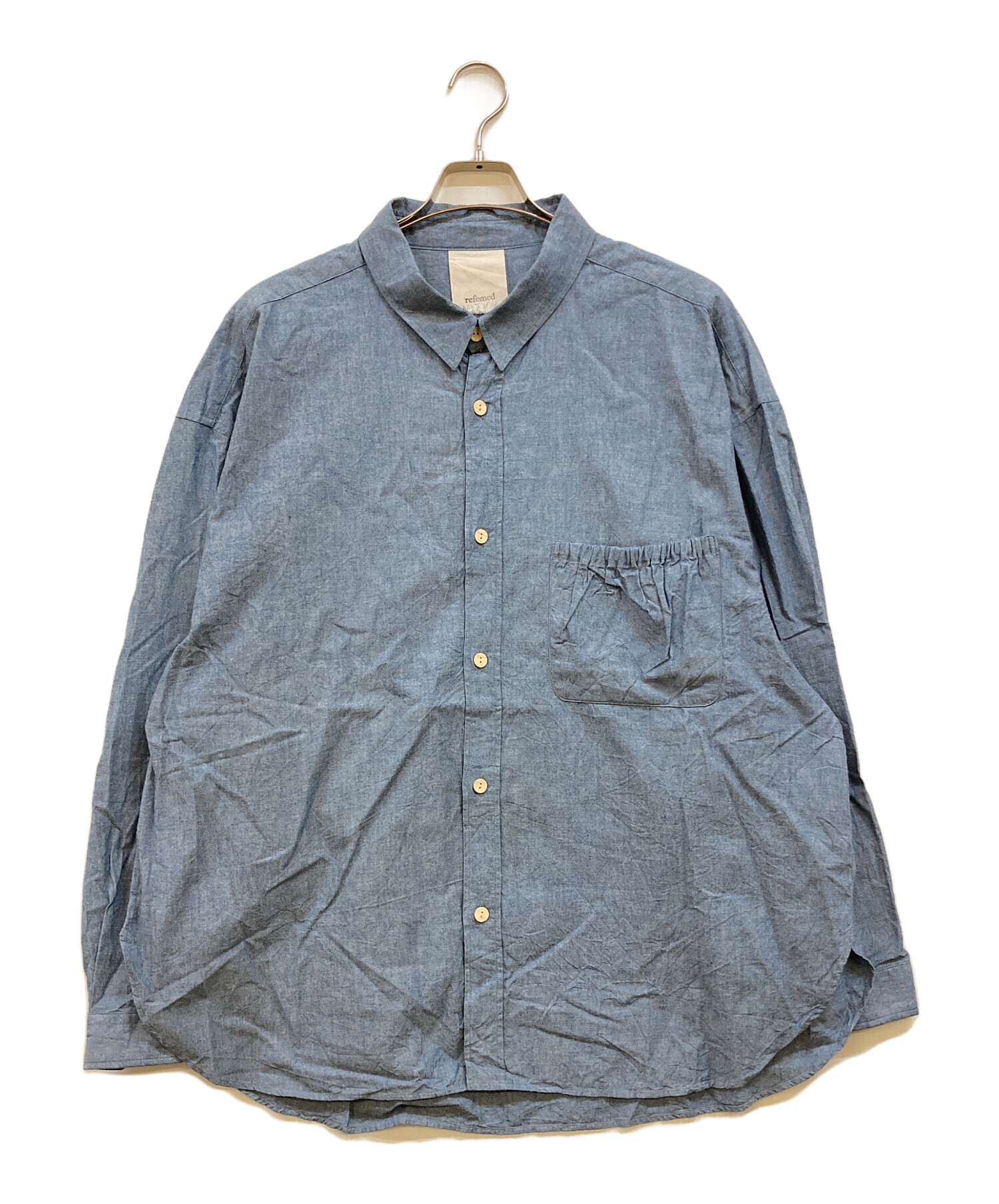 中古・古着通販】refomed (リフォメッド) WRIST PATCH WIDE SHIRT 