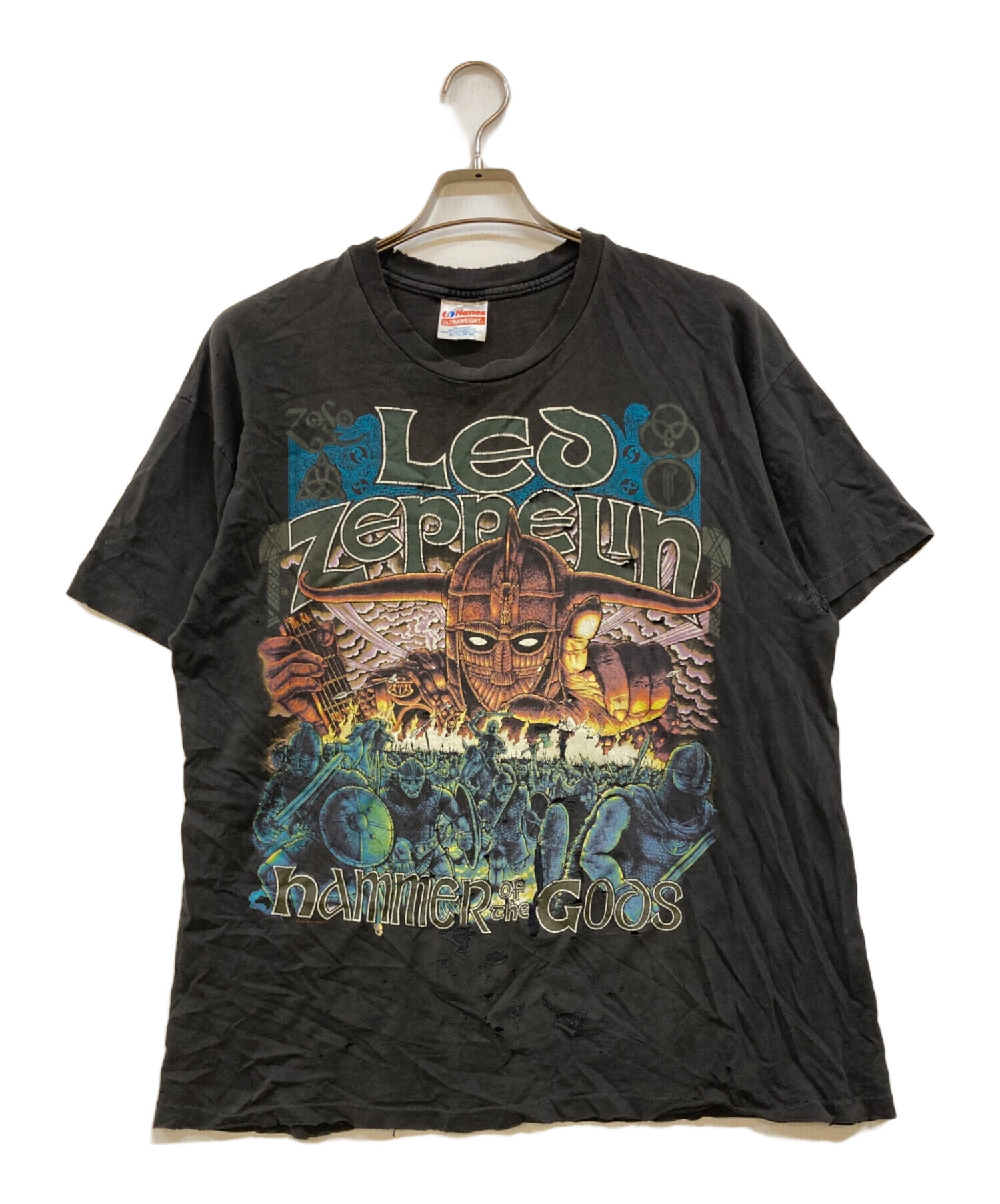中古・古着通販】Hanes (ヘインズ) 90s バンドTシャツ グレー サイズ