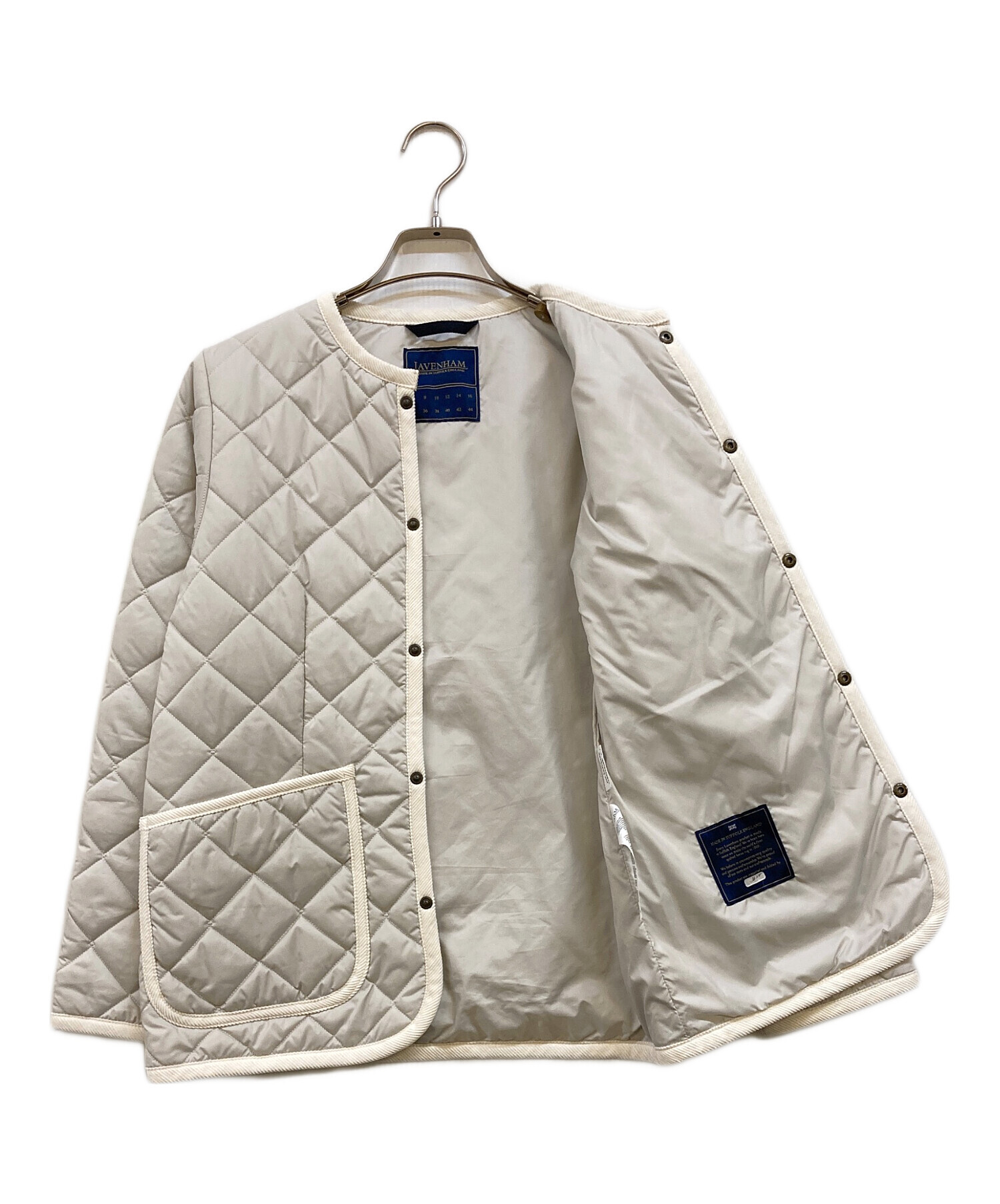 中古・古着通販】LAVENHAM (ラベンハム) ノーカラーキルティング 