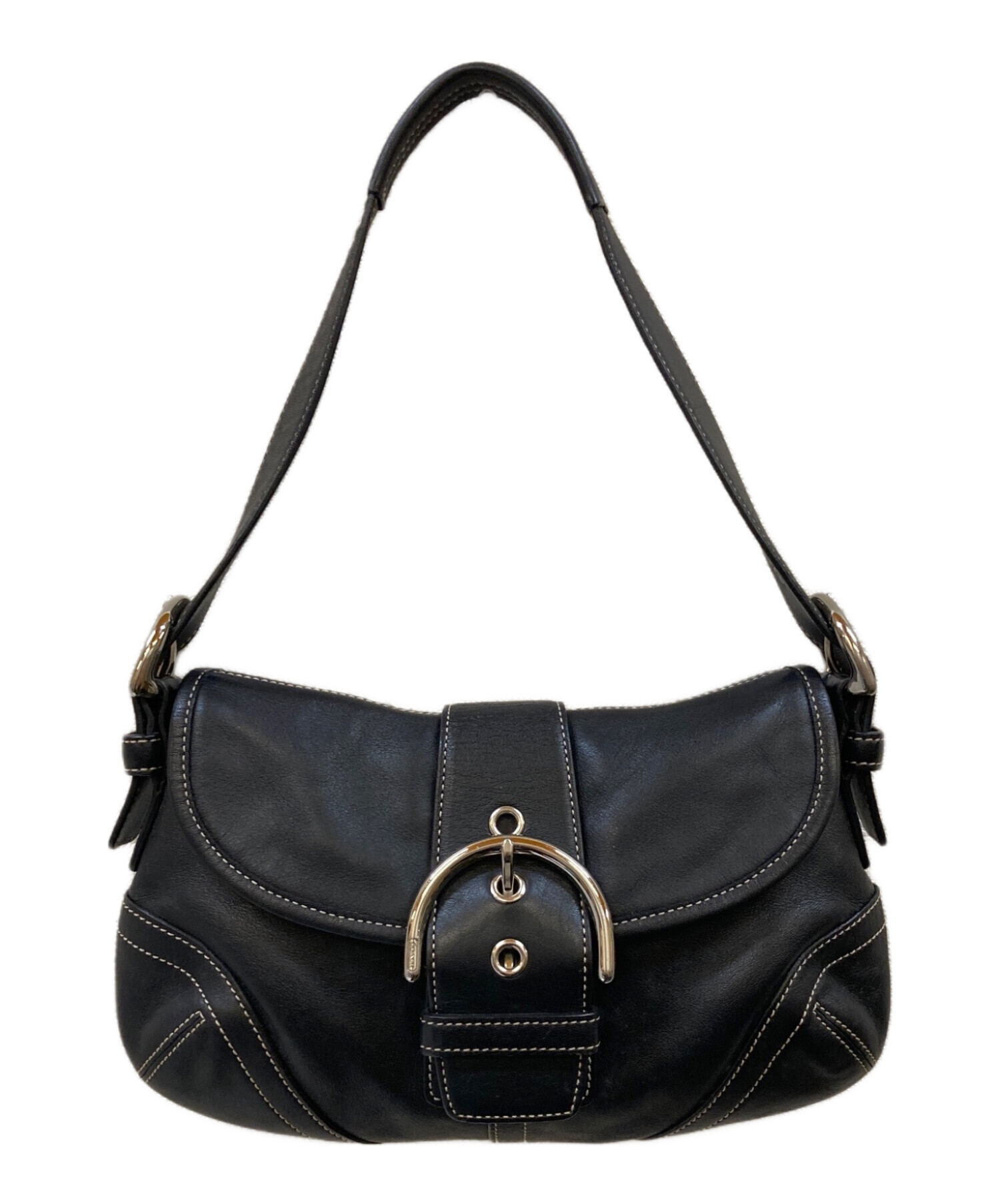 【極美品】コーチ 6348 ソーホー ワンハンドバッグ レザー シグネチャー 中古・古着通販】COACH (コーチ) 裏地シグネチャー ソーホー レザー
