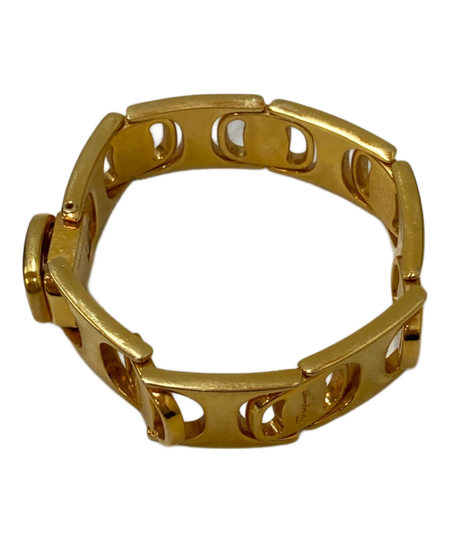 Ferragamo フェラガモ　ガンチーニ ゴールドブレスレット 中古・古着通販】Salvatore Ferragamo (サルヴァトーレ フェラガモ