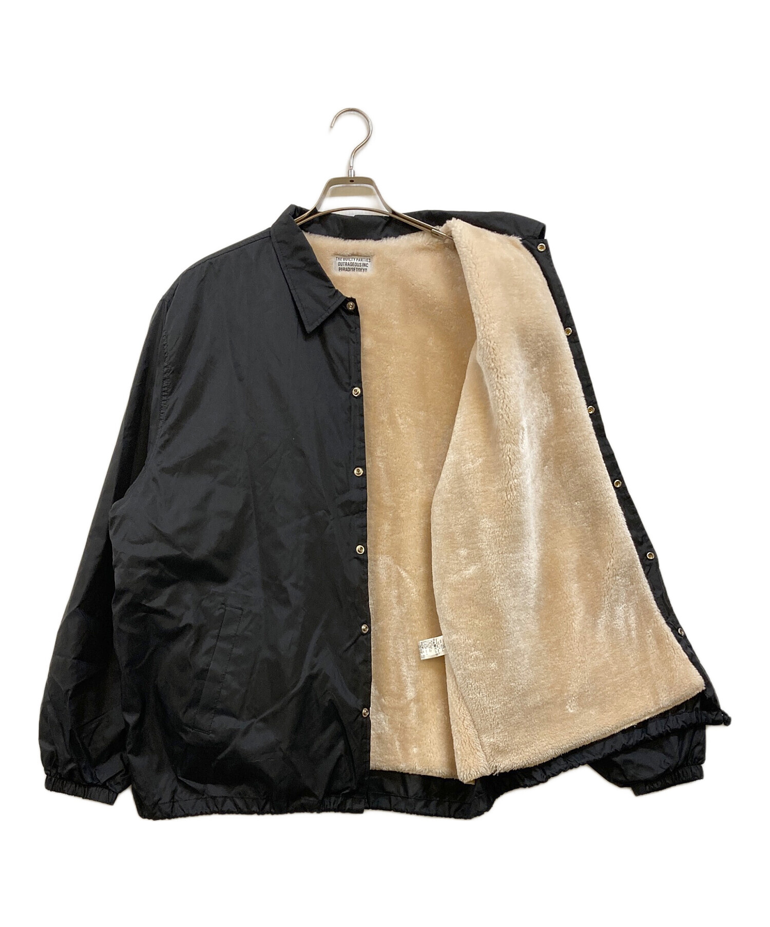 wacko maria BOA COACH JACKET ワコマリア 中古・古着通販】WACKO MARIA (ワコマリア) BOA COACH JACKET ブラック