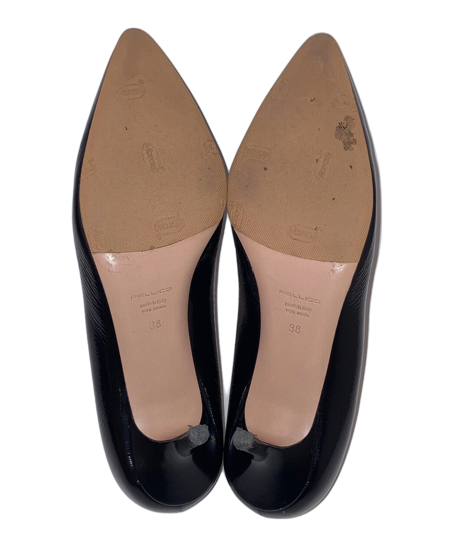 美品 PELLICO ハイヒール パンプス 黒 パテント ペリーコ アニマ 中古・古着通販】PELLICO (ペリーコ) ANIMA/ハイヒールパンプス