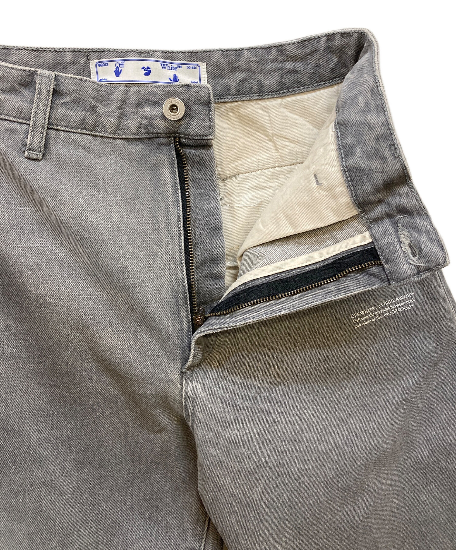 中古・古着通販】OFFWHITE (オフホワイト) カーブデニムパンツ