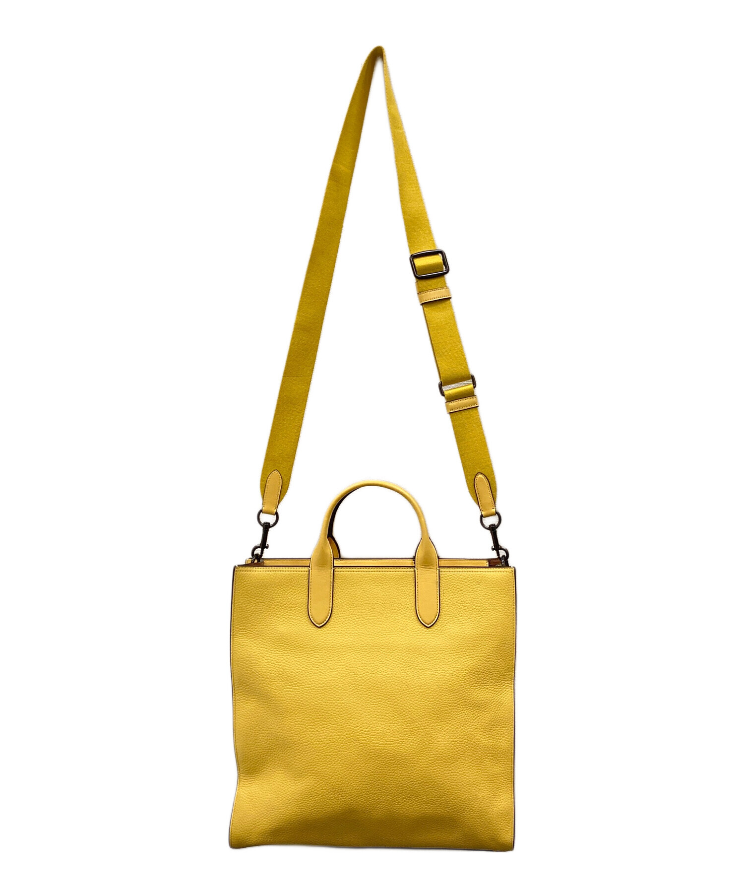 【あ】新品　COACH 2wayバッグ　ゴッサム 中古・古着通販】COACH (コーチ) 2WAYゴッサム トールトート イエロー