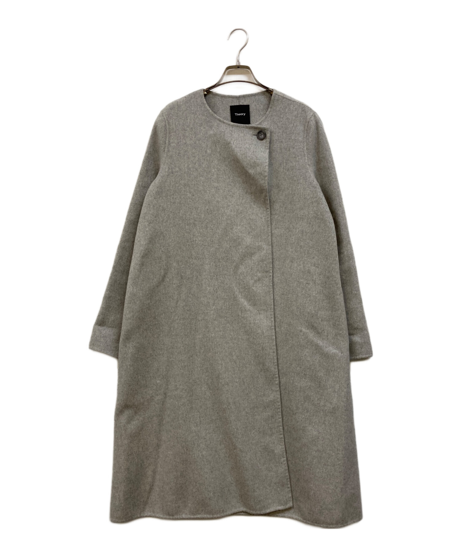 Theory セオリー ステンカラーコート レディース 【古着】【中古】 中古・古着通販】theory (セオリー) カシミヤウールリバーコート