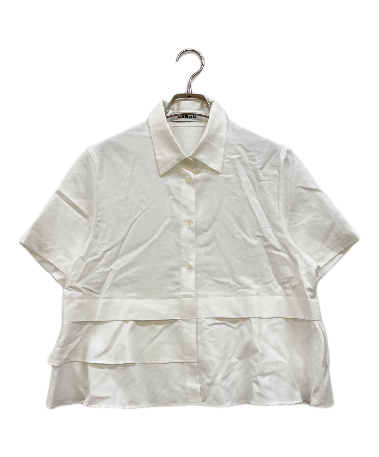 CABaN キャバン カジュアルシャツ S 白 【古着】【中古】 CABaN（キャバン）カジュアルシャツ 白 サイズ:F レディース