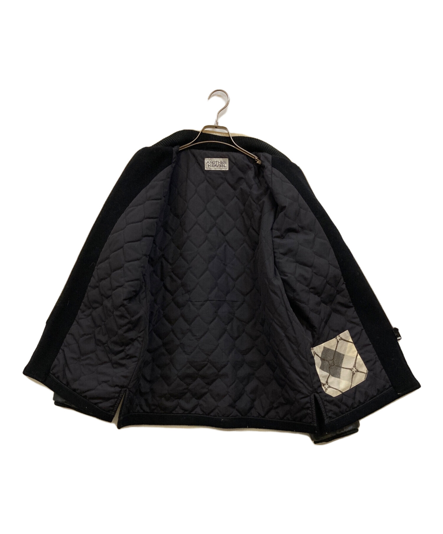 中古・古着通販】ANOTHER HEAVEN (アナザーヘブン) レザー切替メルトン