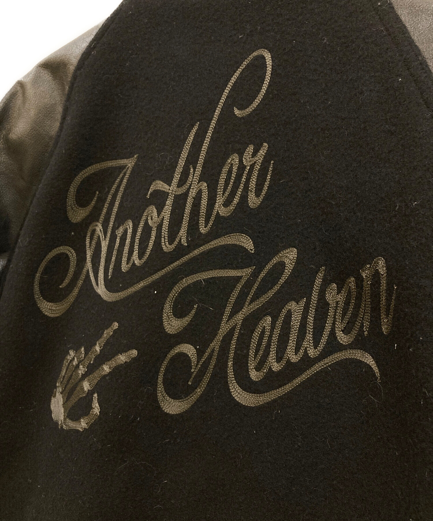 中古・古着通販】ANOTHER HEAVEN (アナザーヘブン) レザー切替メルトン