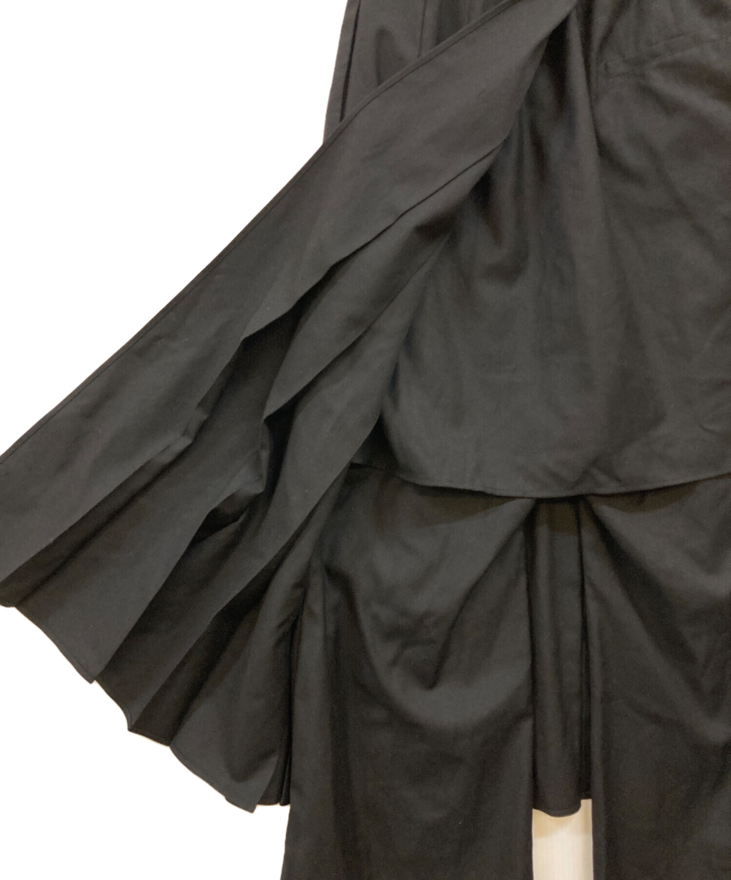 中古・古着通販】HARE (ハレ) ジップレイヤードラップパンツ ブラック