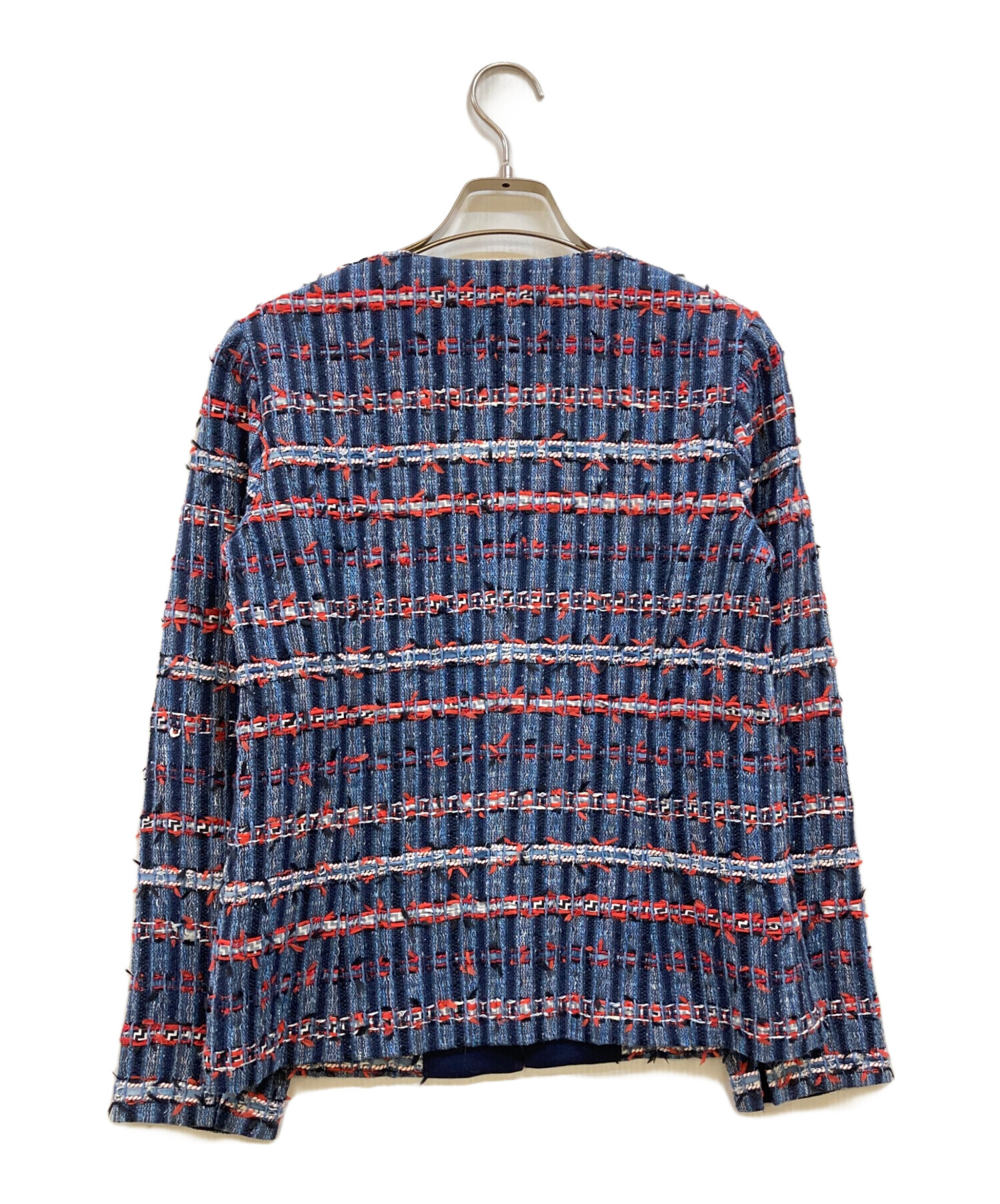 中古・古着通販】LEILIAN (レリアン) ノーカラーツイードジャケット