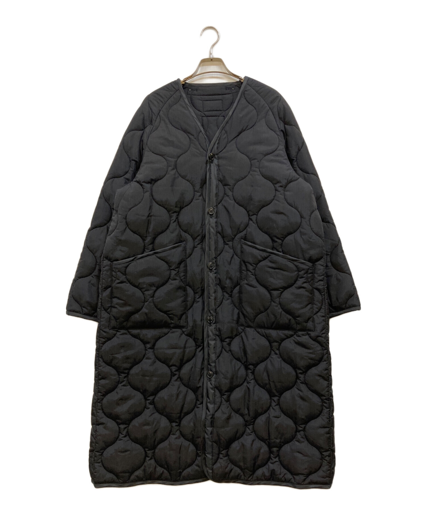 【レアサイズ】HYKE QUILTED COAT size3 中古・古着通販】HYKE (ハイク) QUILTED LINER COAT ブラック サイズ:3