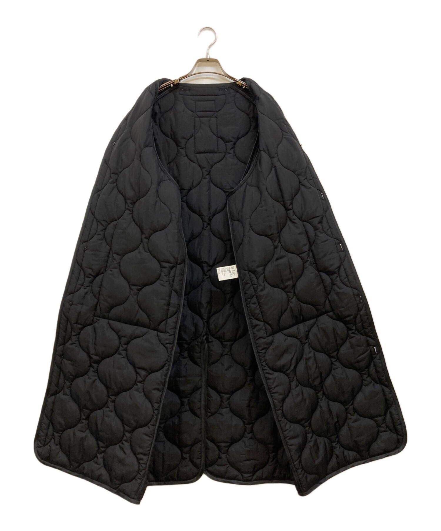 【レアサイズ】HYKE QUILTED COAT size3 中古・古着通販】HYKE (ハイク) QUILTED LINER COAT ブラック サイズ:3