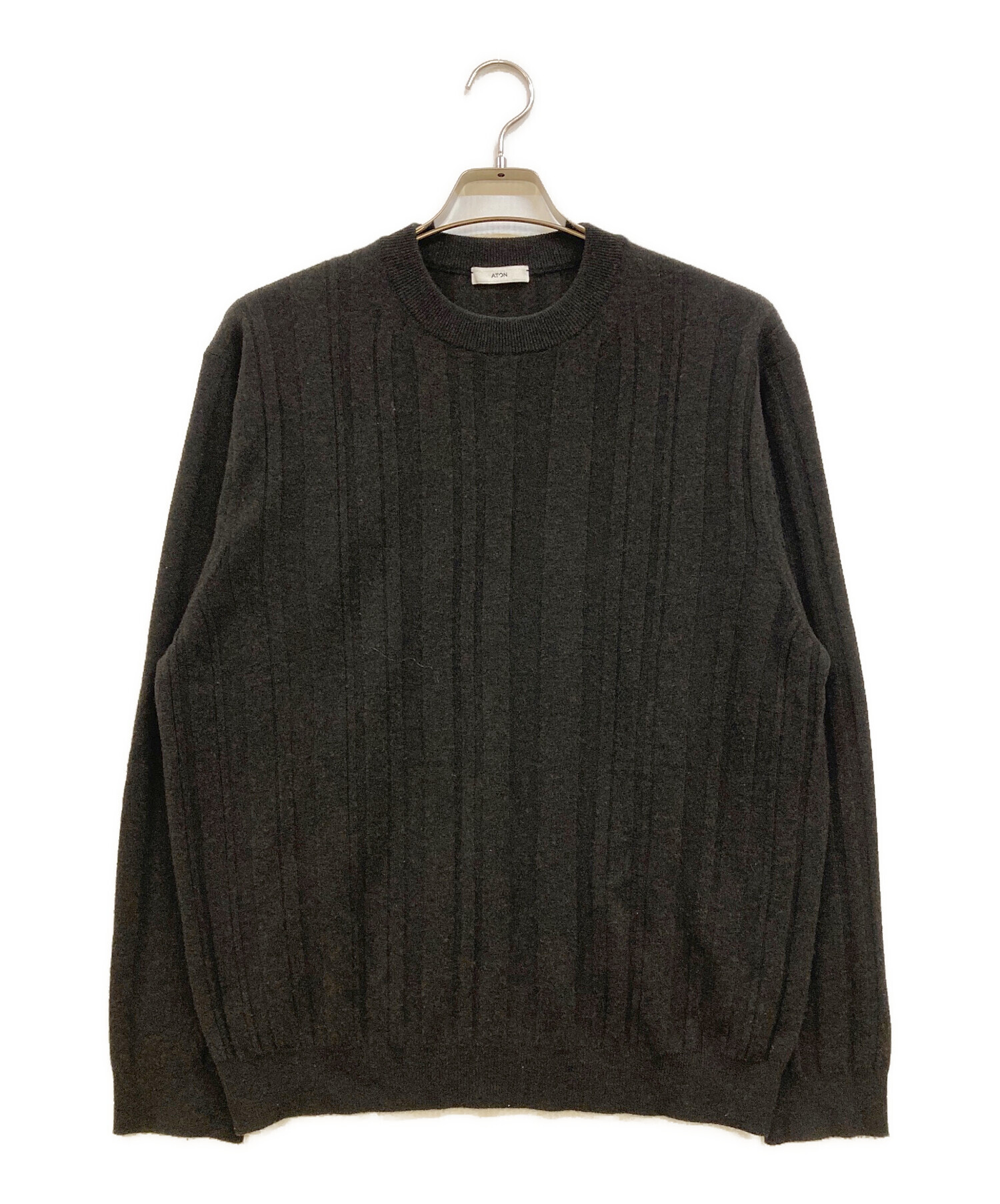 中古・古着通販】ATON (エイトン) SUPER LIGHT WOOL RANDOM RIB