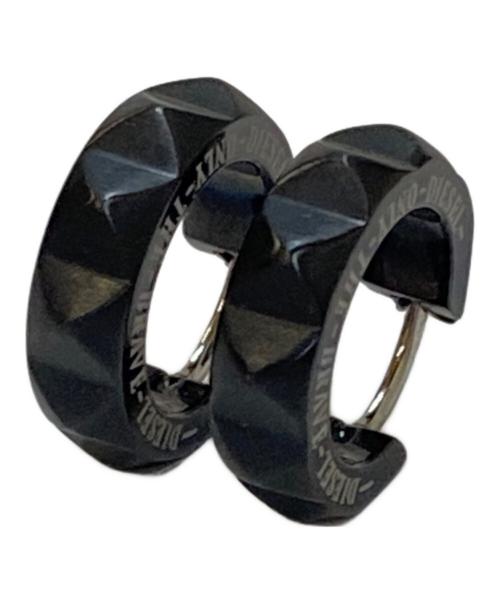 中古・古着通販】DIESEL (ディーゼル) フープブラックピアス ブラック