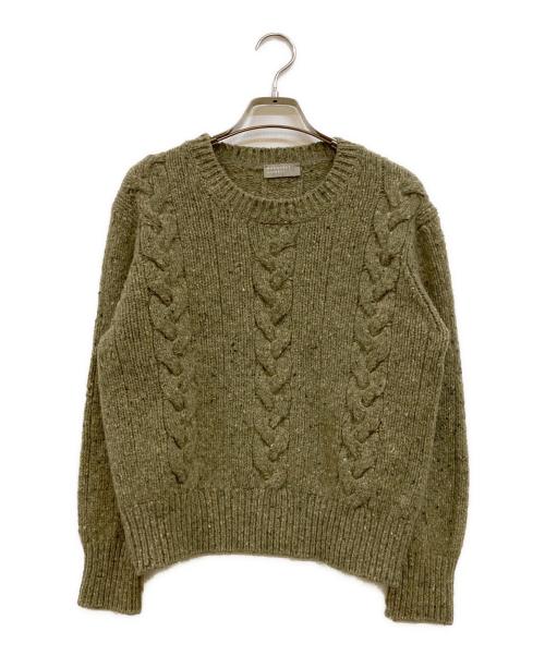 マーガレットハウエル MARGARET HOWELL ニット カーキ 中古・古着通販】MARGARET HOWELL (マーガレットハウエル) ドネガル