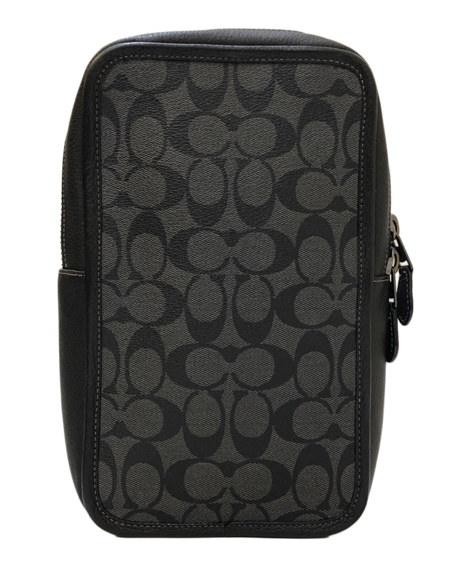 中古・古着通販】COACH (コーチ) シグネチャー ボディバッグ グレー