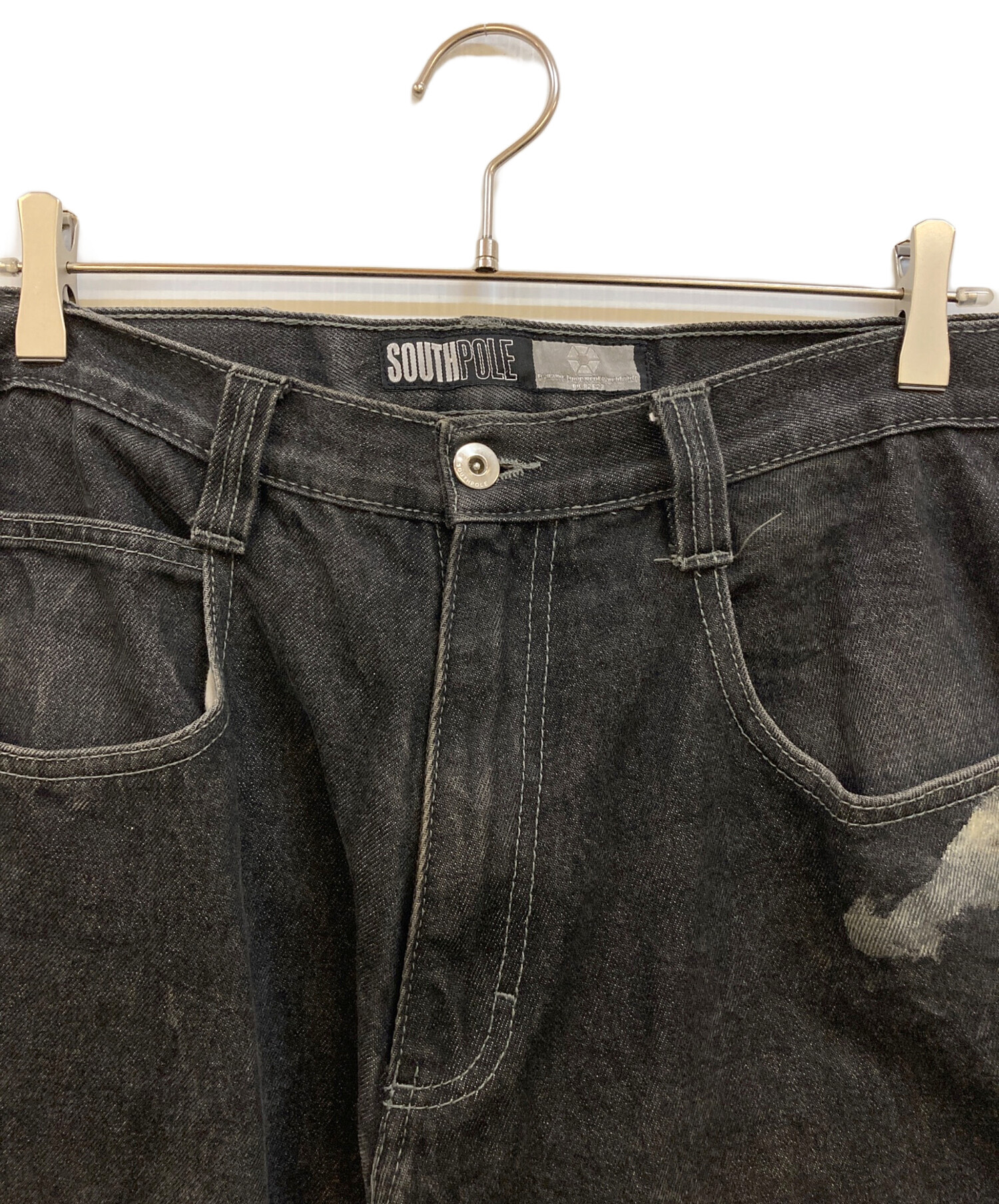 中古・古着通販】SOUTHPOLE (サウスポール) ペイント加工バギーデニム 
