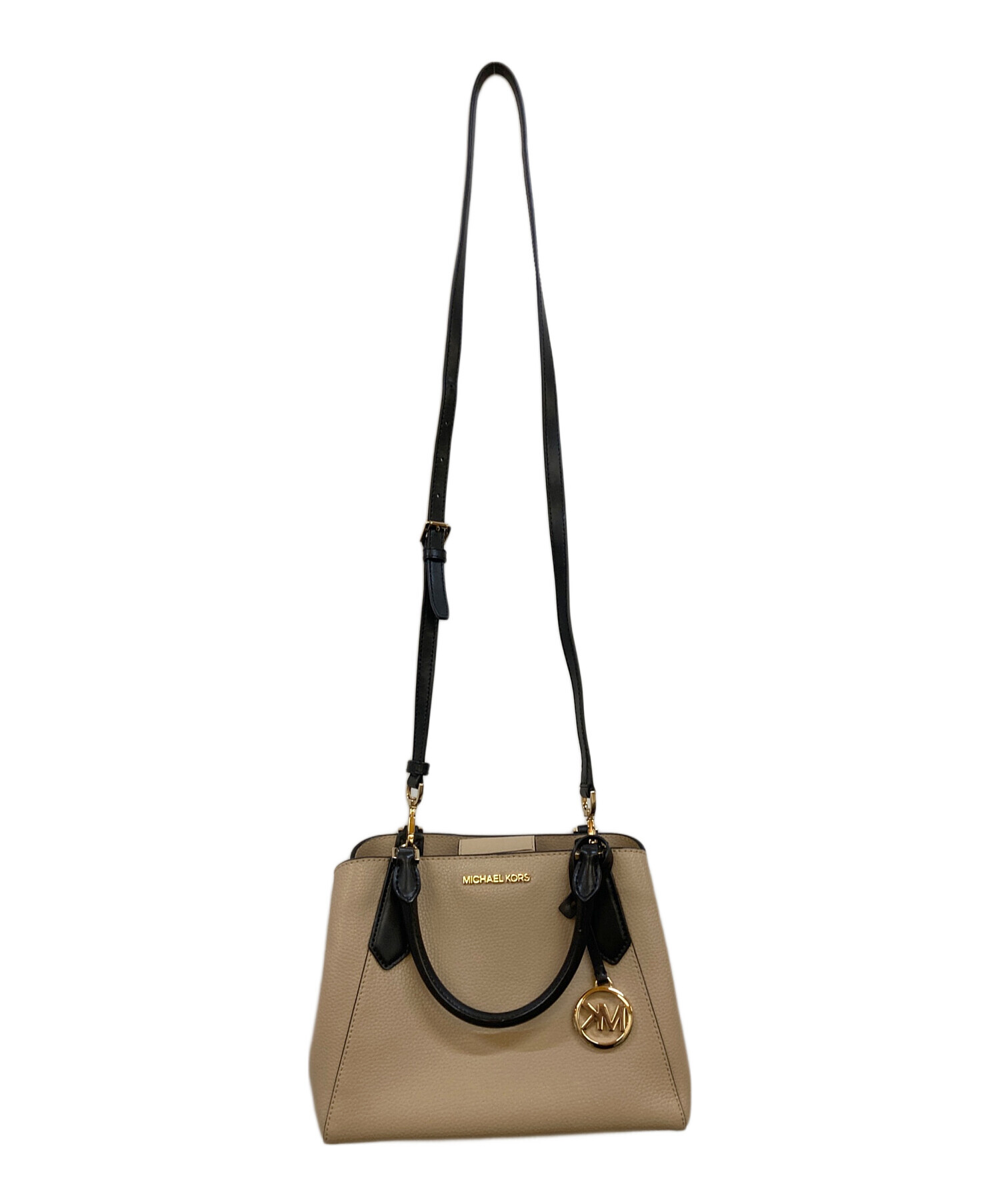 Michael Kors ショルダーバッグ ベージュ 中古・古着通販】MICHAEL KORS (マイケル・コース) 2WAYショルダー