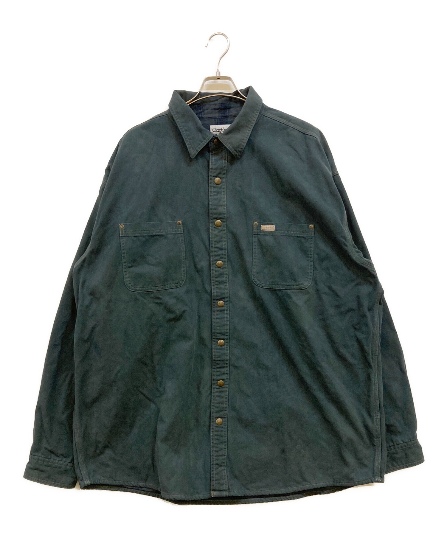 中古・古着通販】CarHartt (カーハート) snap-button shirt jacket 