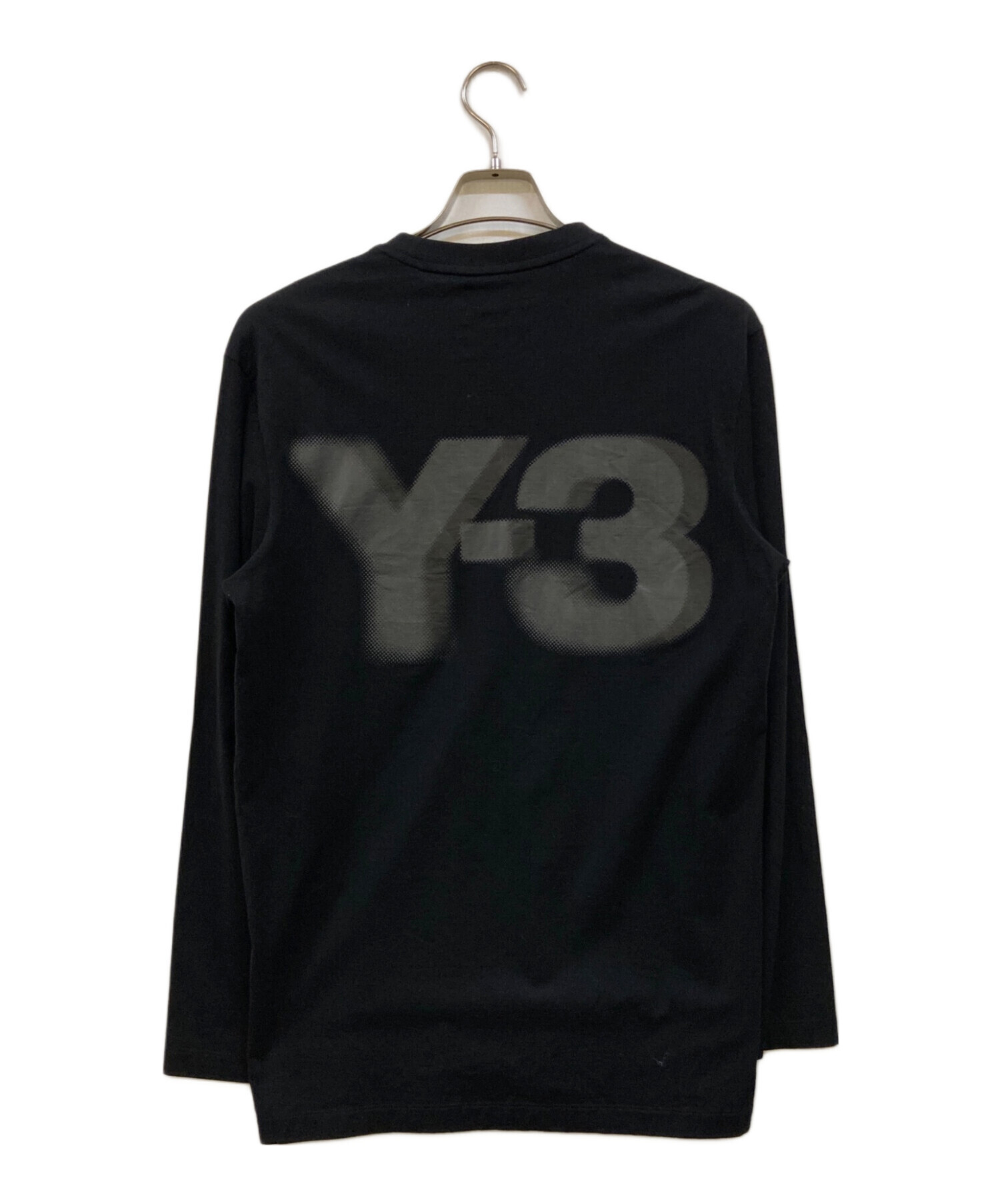 中古・古着通販】Y-3 (ワイスリー) LOGO LS TEE ブラック サイズ:XS 
