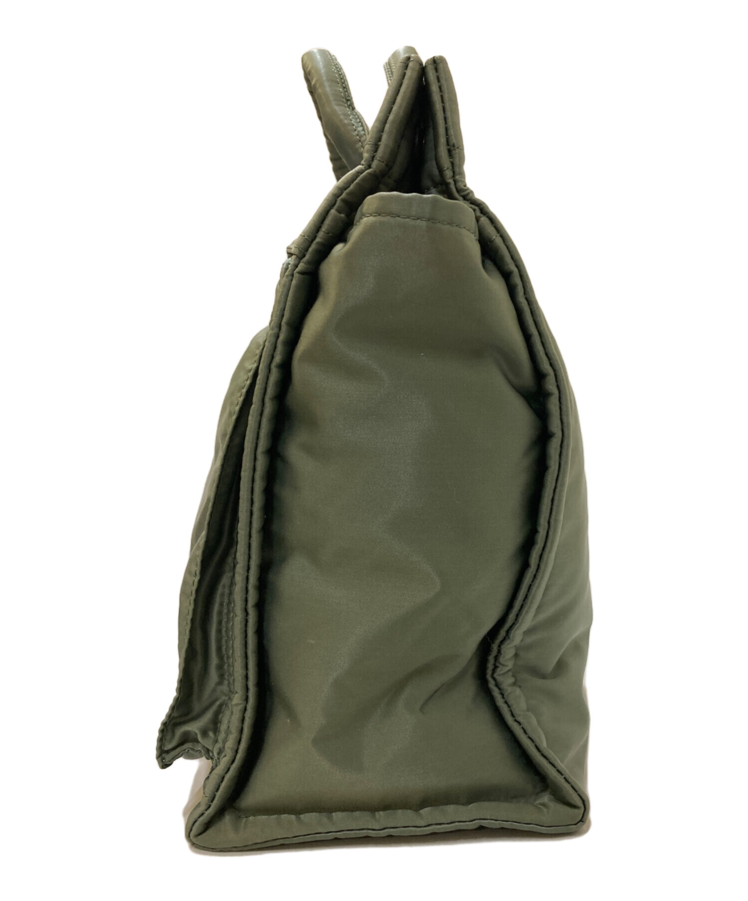 【極美品✨ PX TANKER 2WAY】ポーター　VERTICAL カーキ　M 中古・古着通販】PORTER (ポーター) PX TANKER 2WAY VERTICAL TOTE BAG