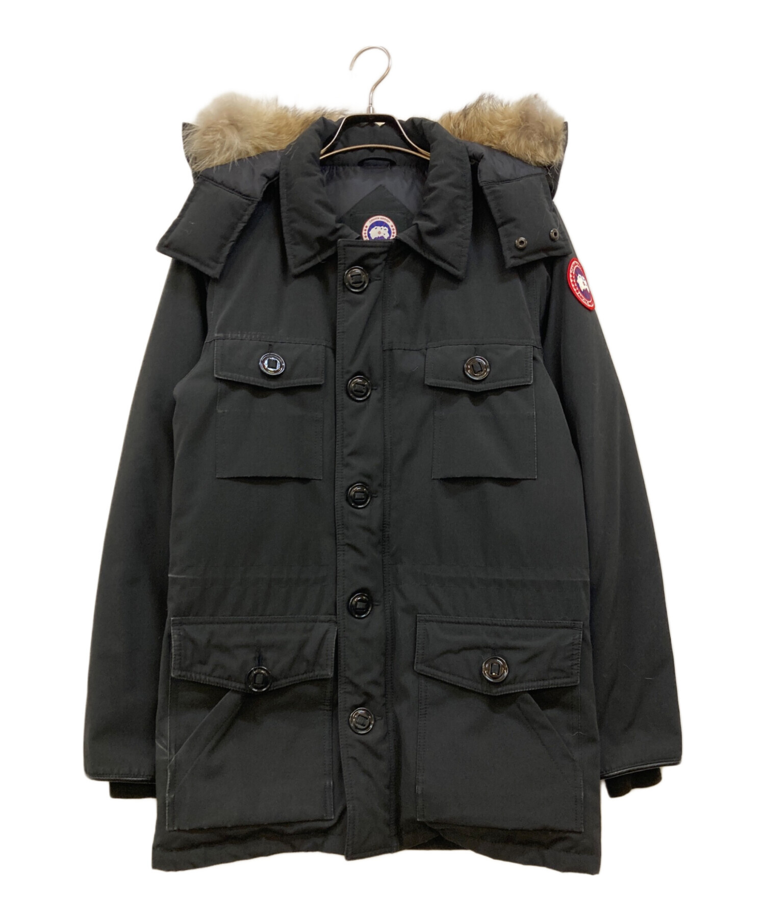 【しゃ】  JASPER XS カナダグース 中古・古着通販】CANADA GOOSE (カナダグース) JASPER ファー付 レザー