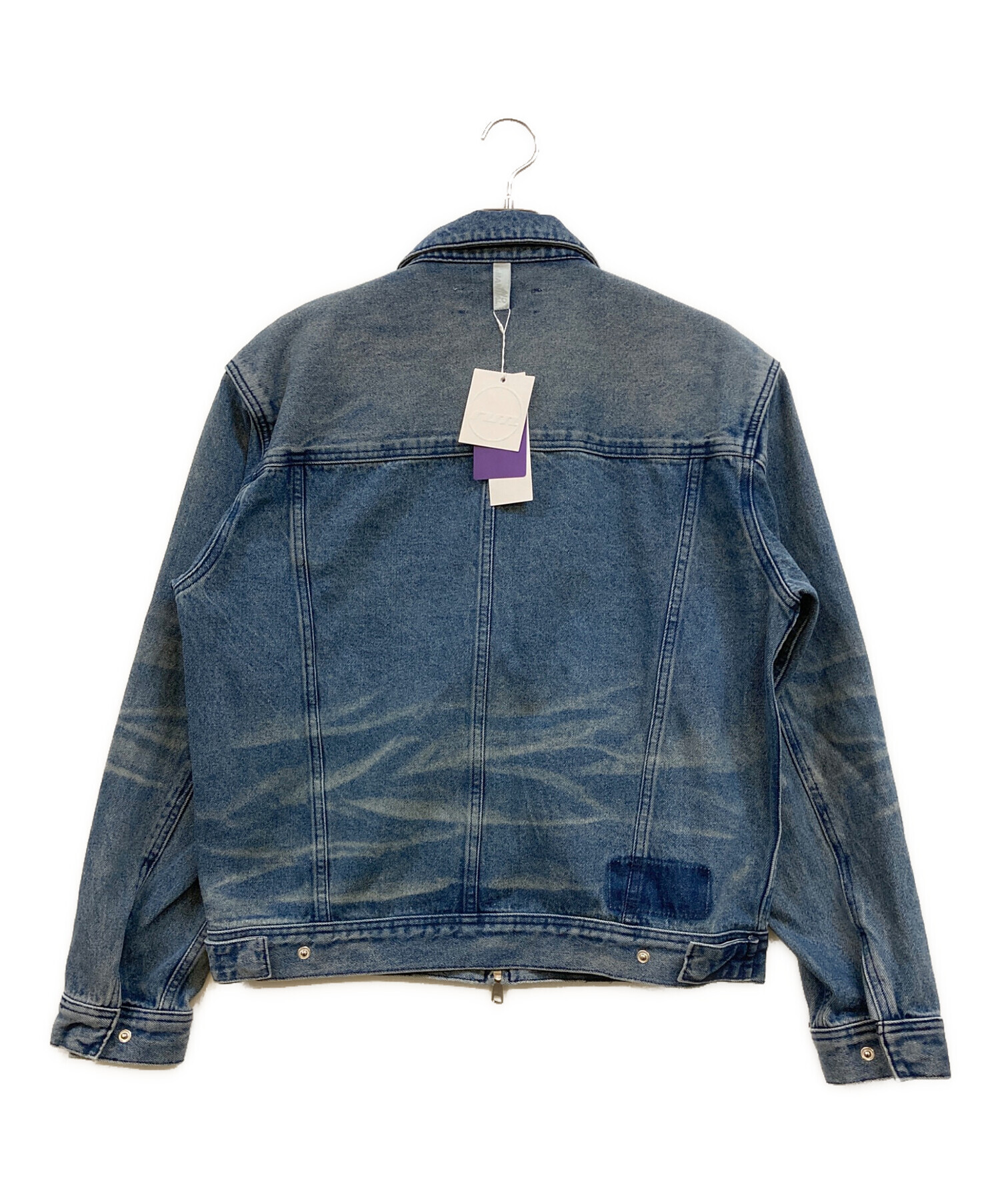 中古・古着通販】NOMANUAL (ノーマニュアル) WASHED DENIM TRUCKER 