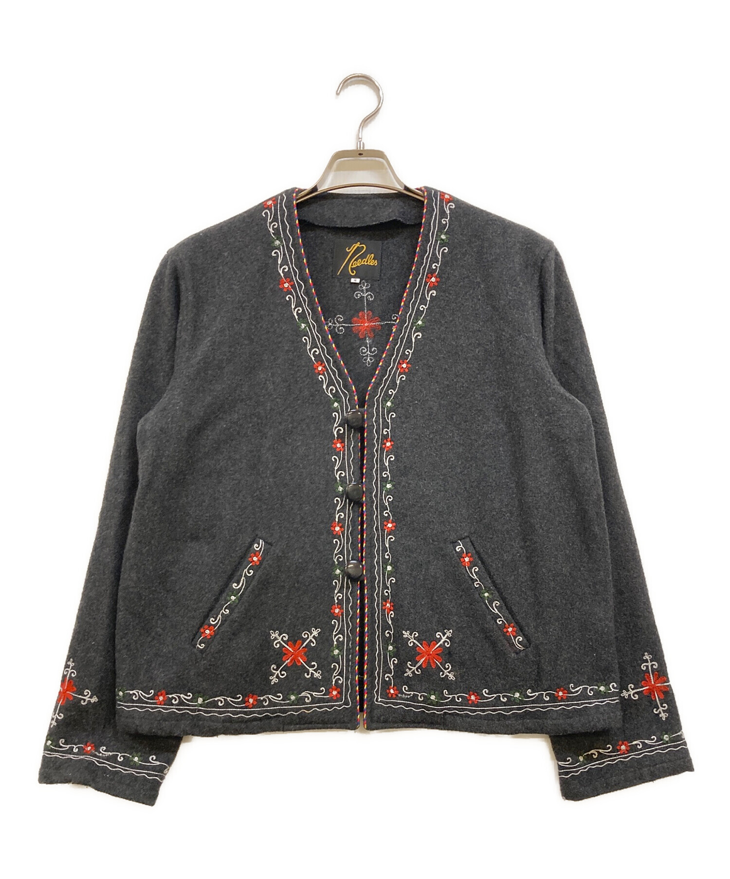 中古・古着通販】Needles (ニードルズ) チロリアン刺繍カーディガン
