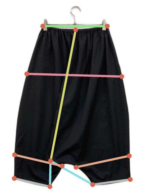 中古・古着通販】LIMI feu (リミフゥ) ウールサルエルパンツ ブラック