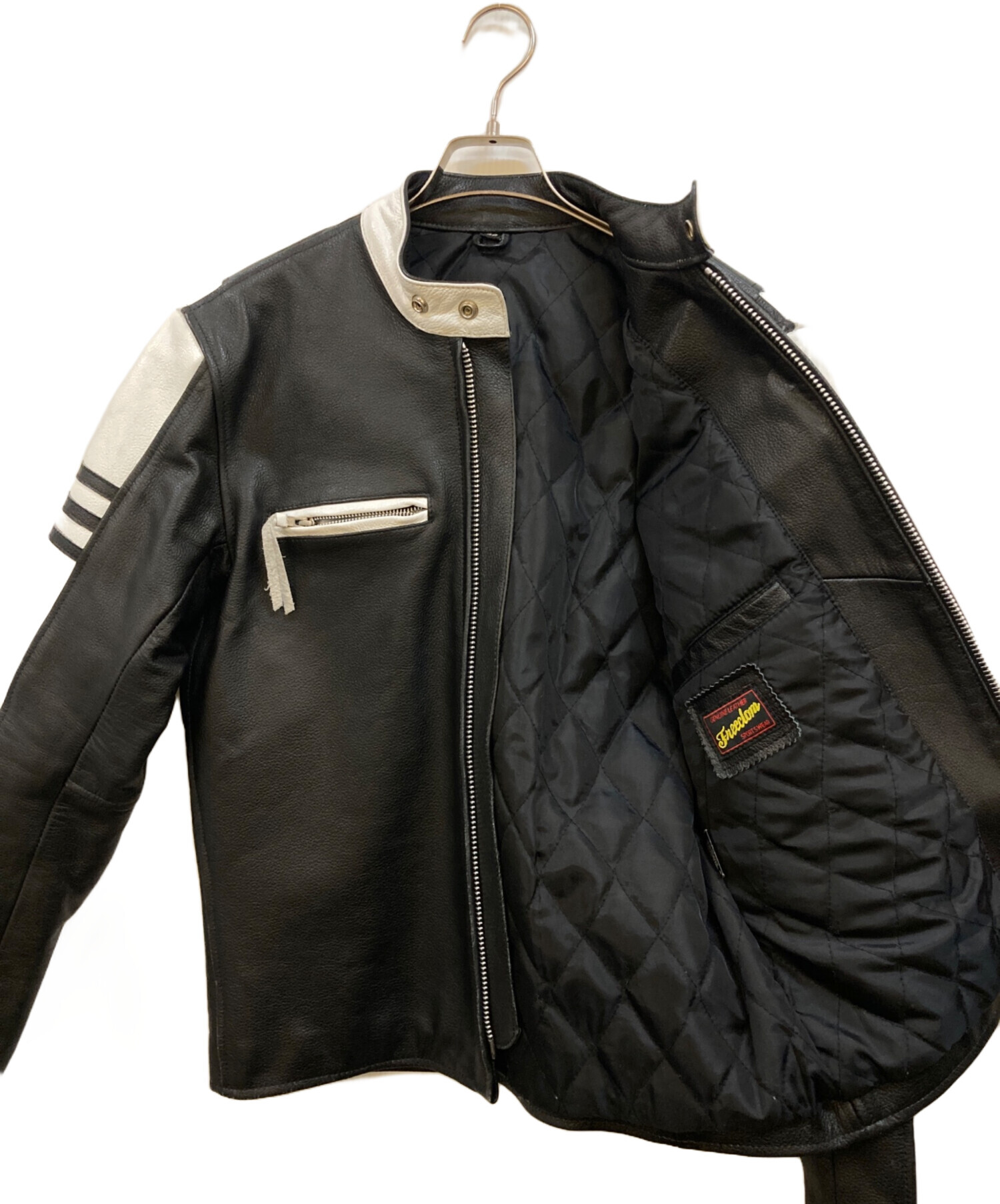 中古・古着通販】FREEDOM (フリーダム) シングルライダースジャケット