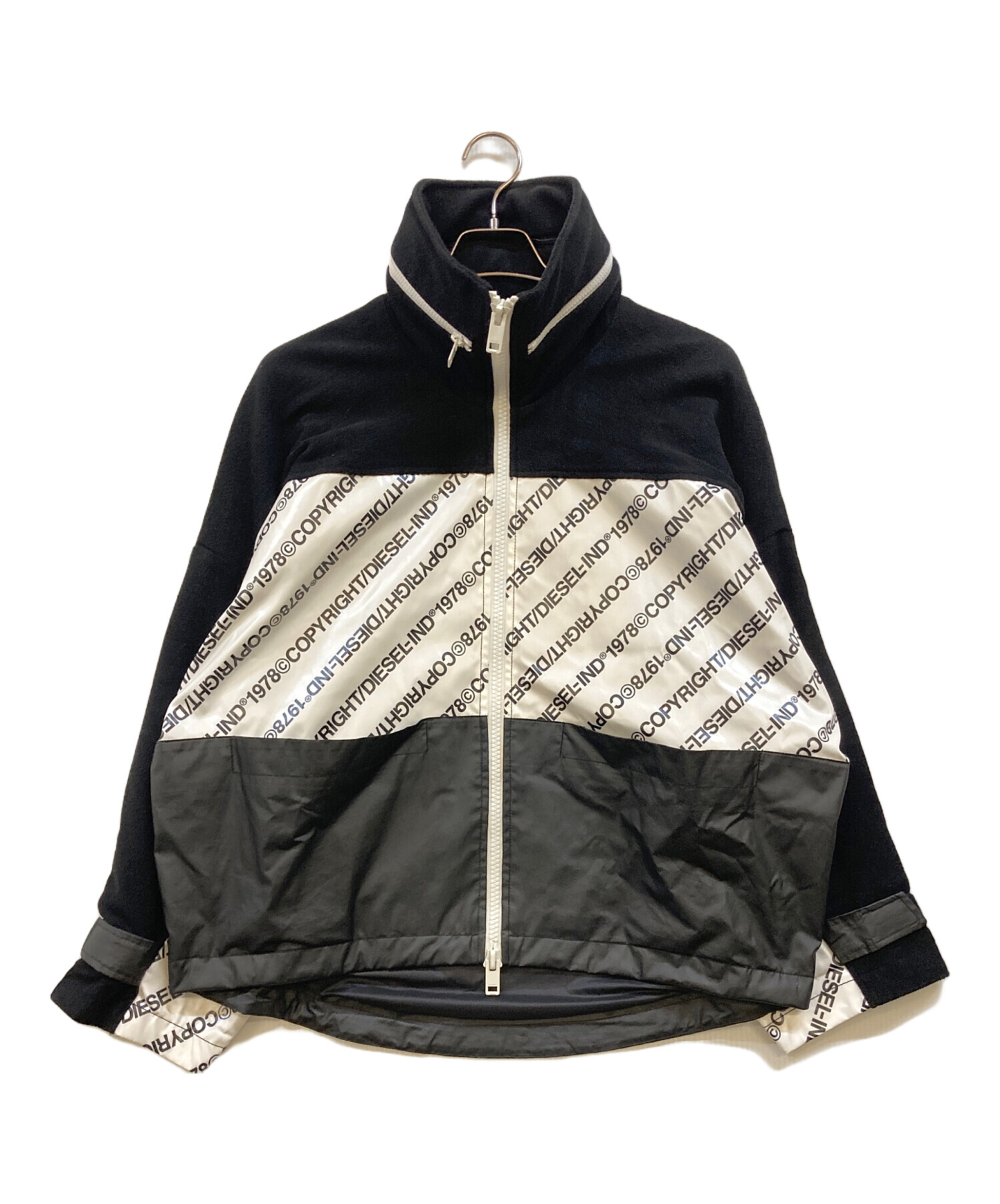 中古・古着通販】DIESEL (ディーゼル) Logo Print Jacket ブラック